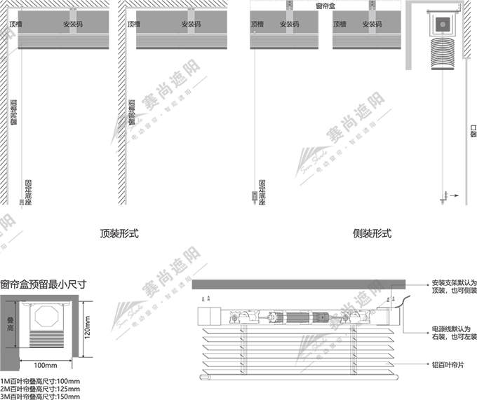 電動鋁百葉安裝方式